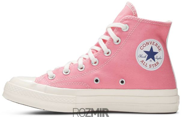Кеды Comme des Garçons PLAY x Converse Chuck 70 High "Bright Pink"
