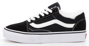 Зимние кеды Vans Old Skool "Black" с мехом