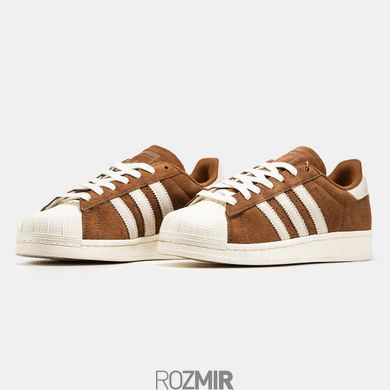 Кроссовки adidas Superstar Brown/Core White