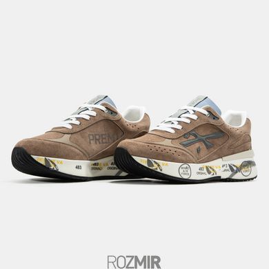 Мужские кроссовки Premiata Moerun "Light Brown/Gray/Blue/White/Black"