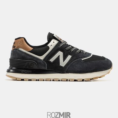 New Balance 574 x Stone Island Black/White - Gum