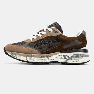 Мужские кроссовки Premiata Moerun "Brown/Black/White/Gray"