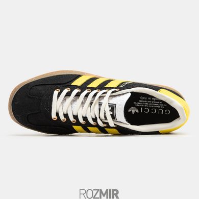 Кроссовки Gucci x adidas Gazelle Black - Yello