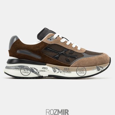 Мужские кроссовки Premiata Moerun "Brown/Black/White/Gray"