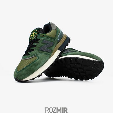 Мужские кроссовки Stone Island x New Balance 574 Legacy Dark Green