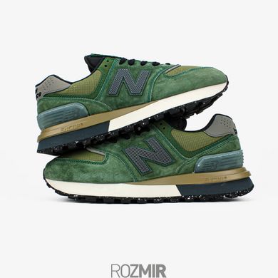 Мужские кроссовки Stone Island x New Balance 574 Legacy Dark Green