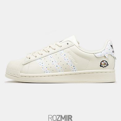 Женские кроссовки adidas Superstar Core White/Light Beige