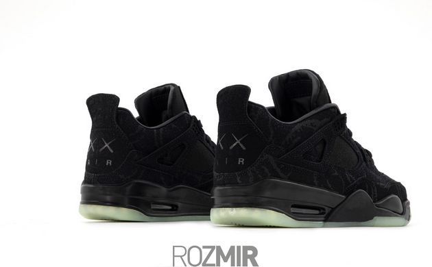 Кроссовки KAWS x Air Jordan 4 Retro 'Black' - 930155 001