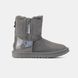 Женские угги UGG Classic Mini Double Zip "Grey Lacquer"