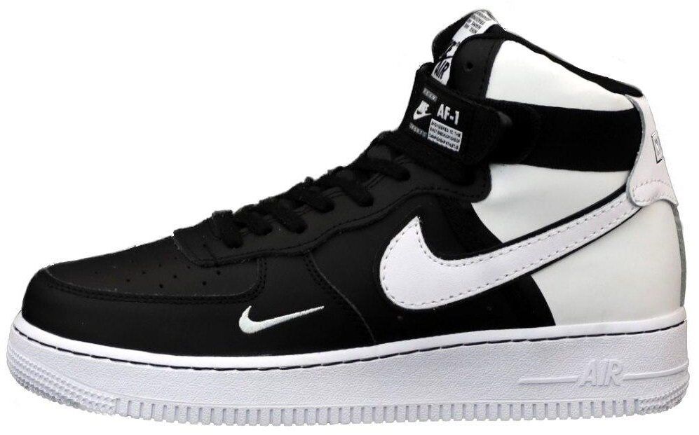 black and white high top nike air force 1