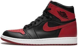 Кросівки Air Jordan 1 Retro High Banned "Black/Varsity Red-White" 555088-001