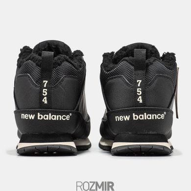 Зимові кросівки New Balance 754 Winter Black з хутром