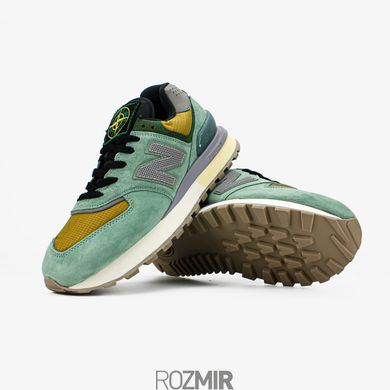 copy_Чоловічі кросівки Stone Island x New Balance 574 Legacy Light Green