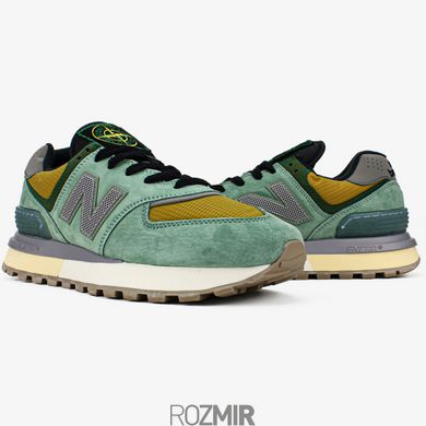 copy_Чоловічі кросівки Stone Island x New Balance 574 Legacy Light Green