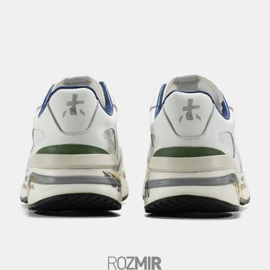 Жіночі кросівки Premiata Moerun "White/Blue/Black/Yellow/Grey"