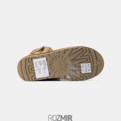Женские угги UGG Classic Mini Double Zip "Chestnut"