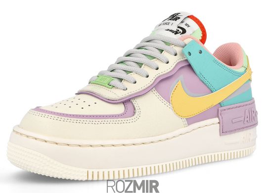 Женские кроссовки Nike Air Force 1 Low Shadow "Pale Ivory / Celestial Gold - Tropical Twist"