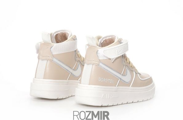Зимние кроссовки Nike Air Force 1 Gore-Tex Boot "Light Beige/White" с мехом