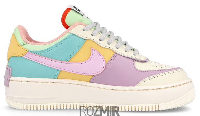 Женские кроссовки Nike Air Force 1 Low Shadow "Pale Ivory / Celestial Gold - Tropical Twist"