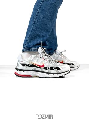 Кроссовки Nike P-6000 White/Silver/Red