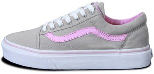 Женские кеды Vans Old Skool "Grey/Pink"