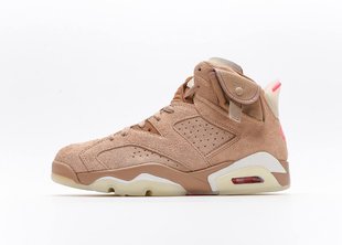 Кроссовки Air Jordan 6 Retro Travis Scott " British Khaki/Sail-Bright Crimson"