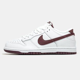 Кросівки Nike SB Dunk Low White/Bordo