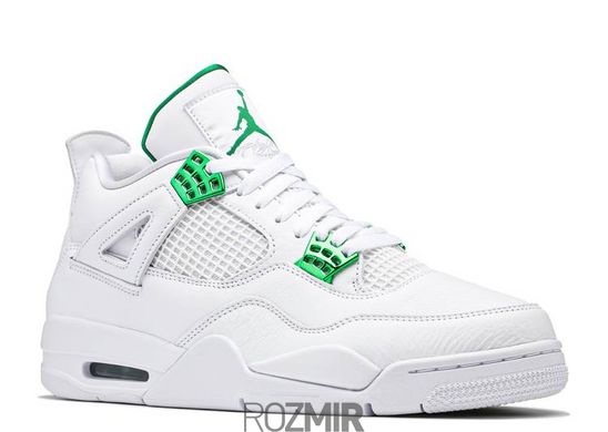 Кросівки Air Jordan 4 Retro Metallic Pack "White/Pine Green"