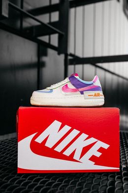 Женские кроссовки Nike Air Force 1 Low Shadow "White Pink Purple"