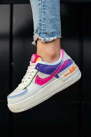 Nike air force 2024 one white pink