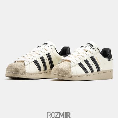 Кроссовки adidas Superstar Core White/Black-Beige