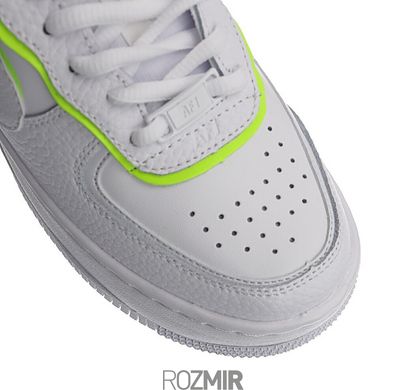 Женские кроссовки Nike Air Force 1 Low Shadow "White - Lemon Venom"
