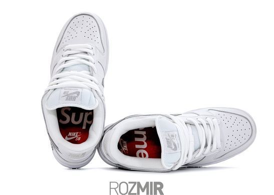 Кроссовки Nike SB Dunk Low Supreme 94 "White/Grey"