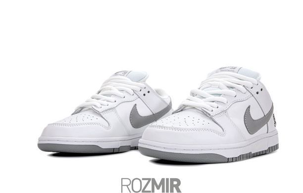 Кроссовки Nike SB Dunk Low Supreme 94 "White/Grey"