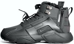 Мужские кроссовки ACRONYM x Nike Huarache City Winter "Black" с мехом