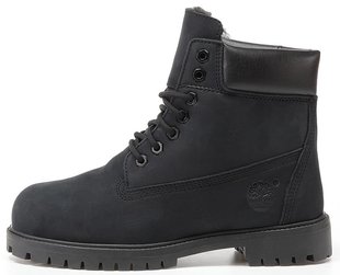 Мужские ботинки Timberland Classic Winter "Black" с мехом