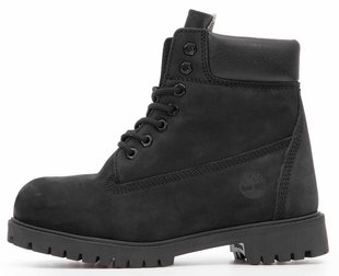 Мужские ботинки Timberland Classic Winter "Black" с мехом