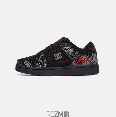 Кроссовки DC x Slayer Pure Shoes "Black Grey Red"