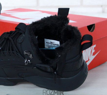 Чоловічі кросівки ACRONYM x Nike Huarache City Winter "Black" з хутром