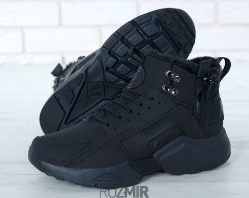 Чоловічі кросівки ACRONYM x Nike Huarache City Winter "Black" з хутром
