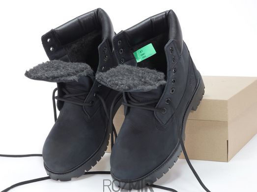 Чоловічі черевики Timberland Classic Winter Black з хутром