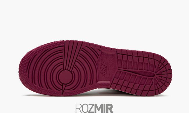 Кроссовки Nike Air Jordan 1 Mid Bred Toe "Black / Noble Red / White"