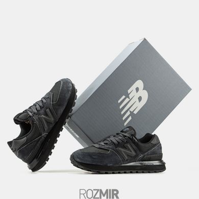 Мужские кроссовки New Balance 574 Gore-Tex Термо "Dark Gray/Black"