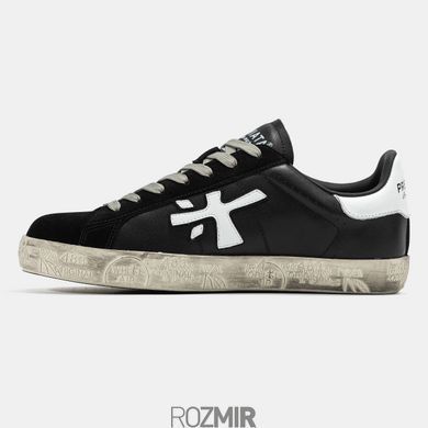 Мужские кроссовки Premiata Steven "Black/White/Gray"