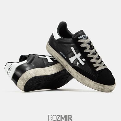 Мужские кроссовки Premiata Steven "Black/White/Gray"