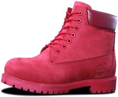 Женские зимние ботинки Timberland Winter "Red" с мехом, 38