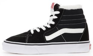 Зимние кеды Vans Sk8-Hi "Black" с мехом