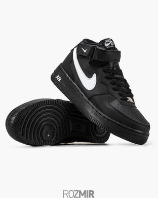 Зимові кросівки Nike Air Force 1 High Winter "Black-White" з хутром