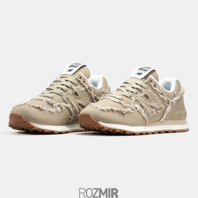 Кросівки New Balance 574 x Miu Miu Beige