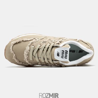 Кросівки New Balance 574 x Miu Miu Beige